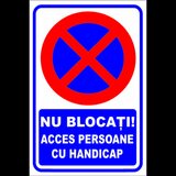 indicator de securitate nu blocati acces persoane cu handicap