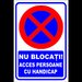 indicator de securitate nu blocati acces persoane cu handicap